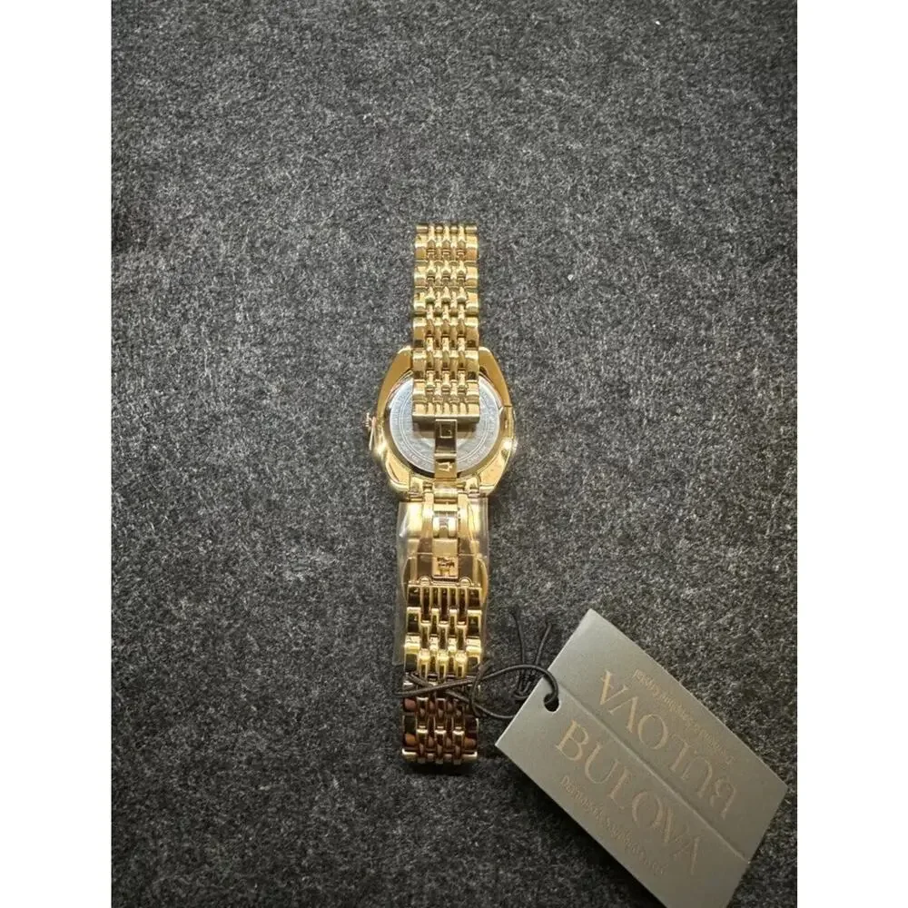 Bulova Classic Diamond Stainless Steel Quartz Ladies Watch 98R298